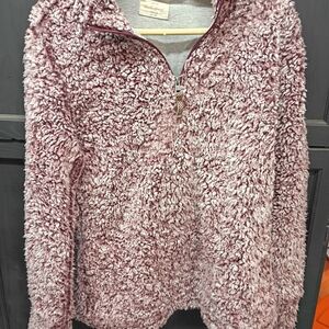 Weatherproof Mauve Sherpa Pullover